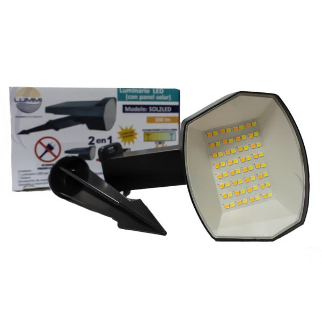 Estaca Solar LED con Panel Solar y 2 Tonos de Luz IP65 para Exterior - LUMMI